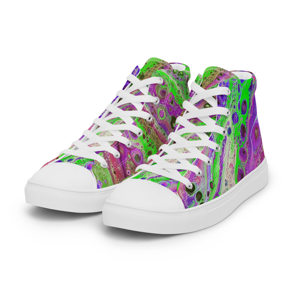 Women’s High Tops - Fluid Art Design - FA-018D