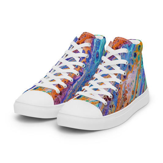 Women’s High Tops - Fluid Art Design - FA-018C