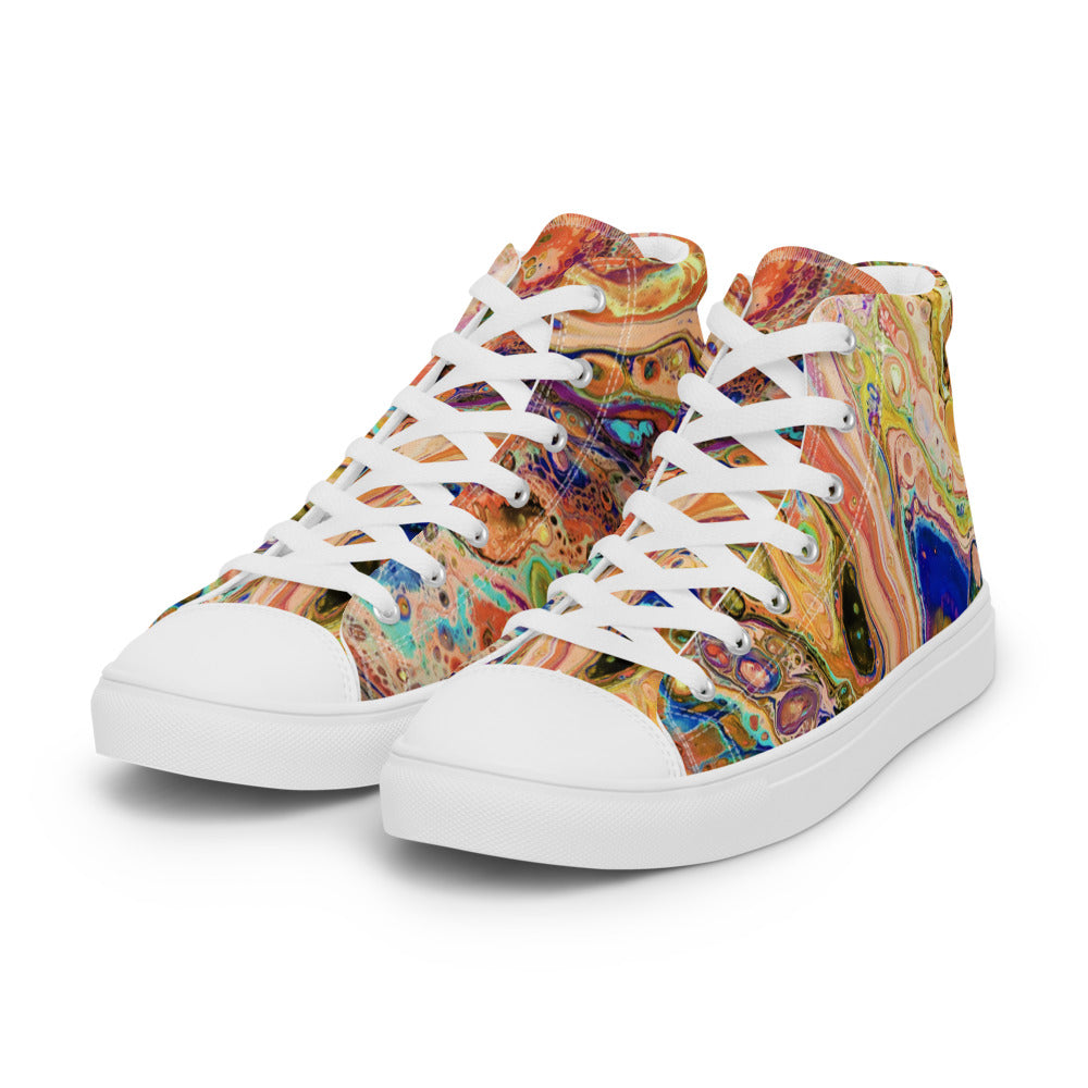 Women’s High Tops - Fluid Art Design - FA-011E