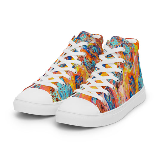 Women’s High Tops - Fluid Art Design - FA-008