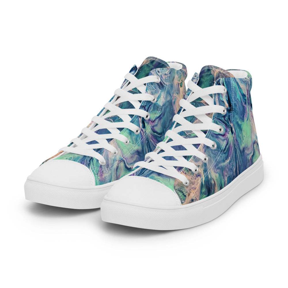 Women’s High Tops - Fluid Art Design - FA-005