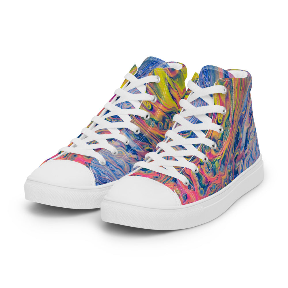 Women’s High Tops - Fluid Art Design - FA-004B