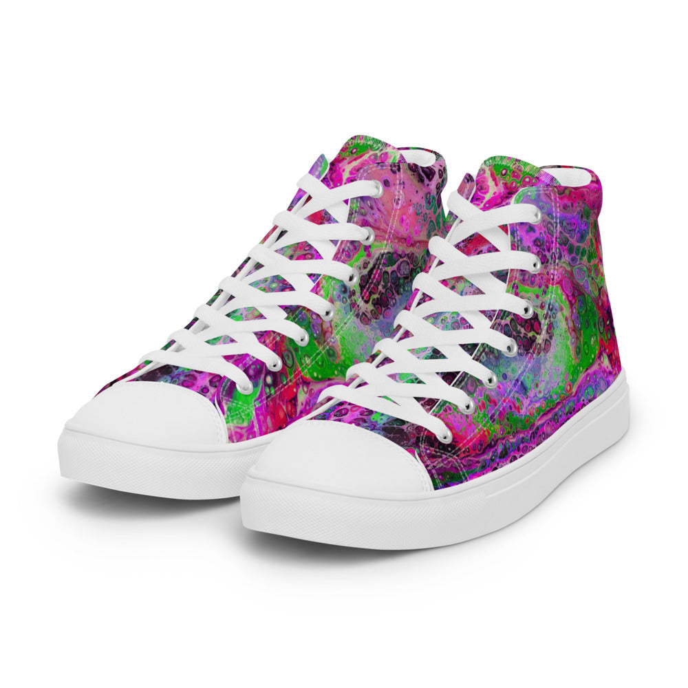 Women’s High Tops - Fluid Art Design - FA-003D