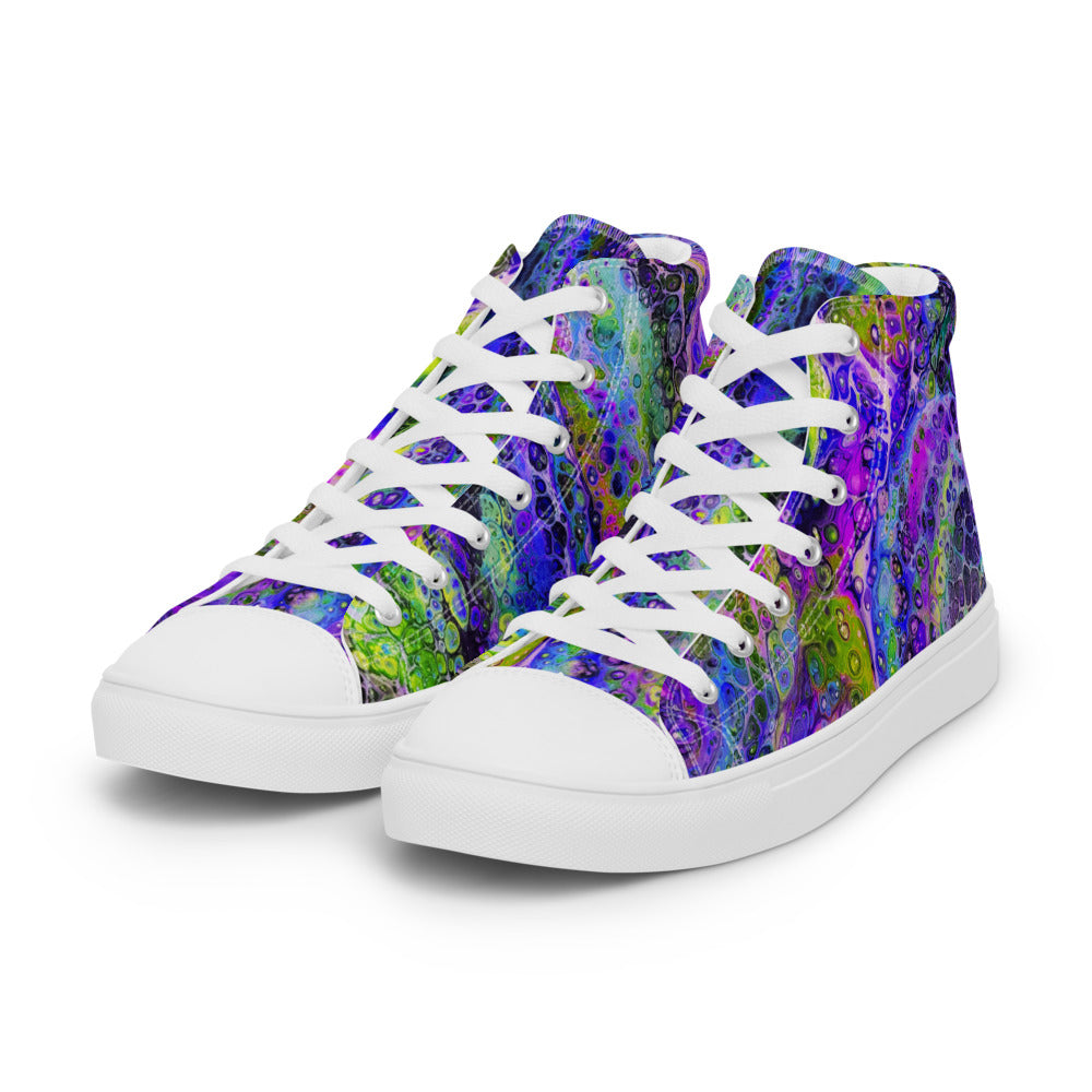 Women’s High Tops - Fluid Art Design - FA-003B