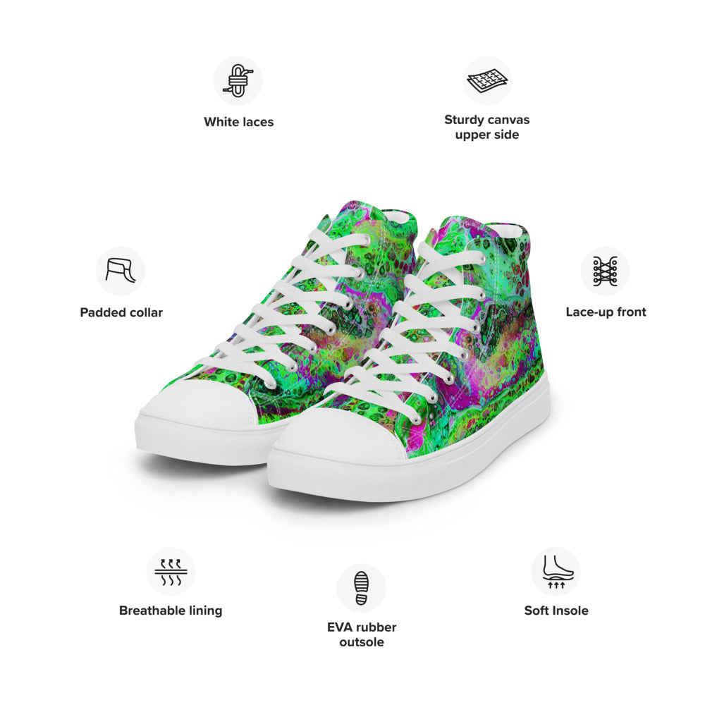 Women’s High Tops - Fluid Art Design - FA-003A