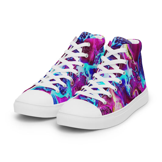 Women’s High Tops - Fluid Art Design - FA-002B