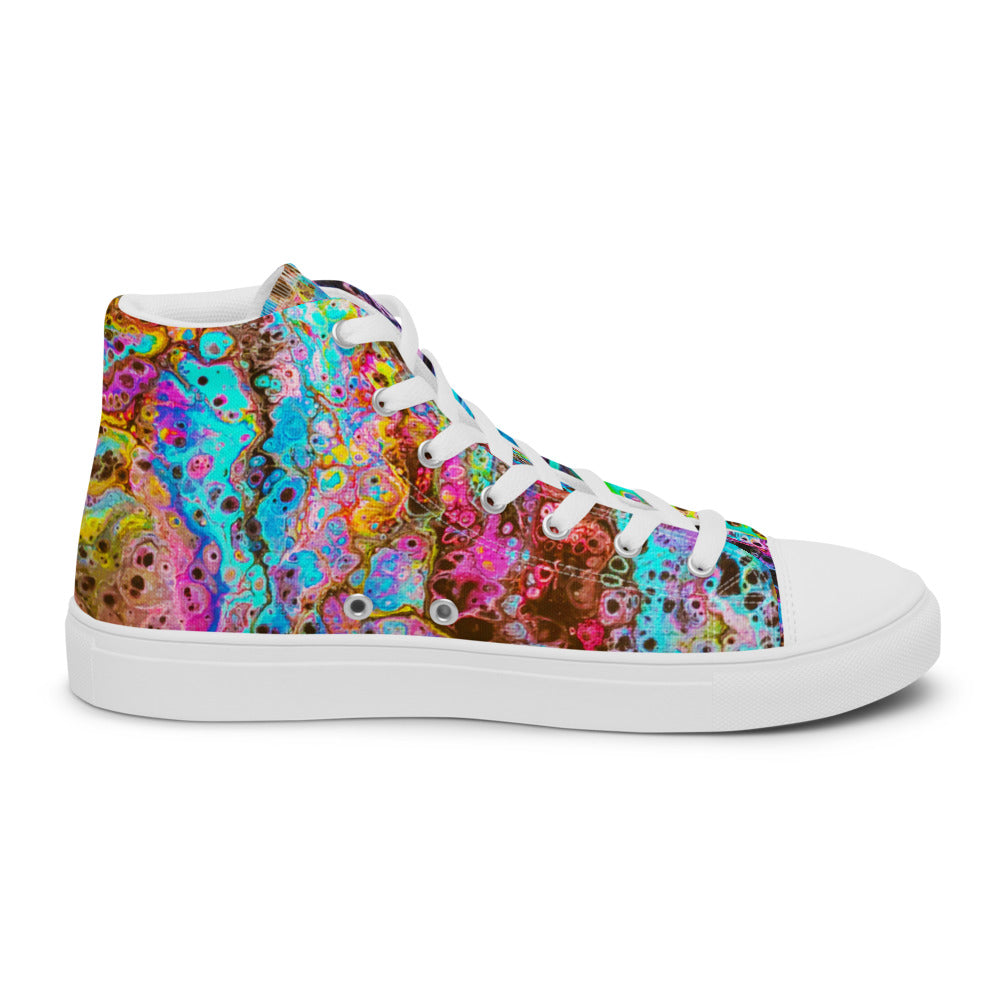 Women’s High Tops - Fluid Art Design - FA-020