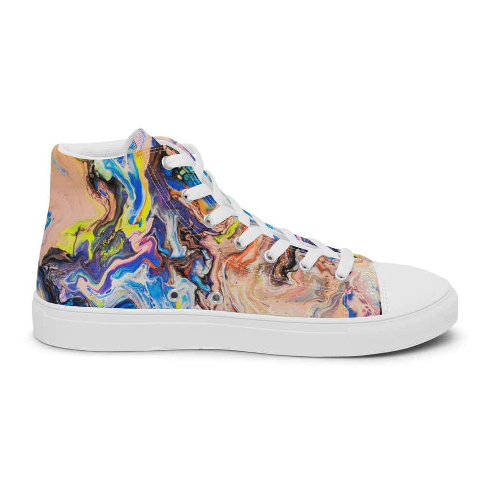 Women’s High Tops - Fluid Art Design - FA-019