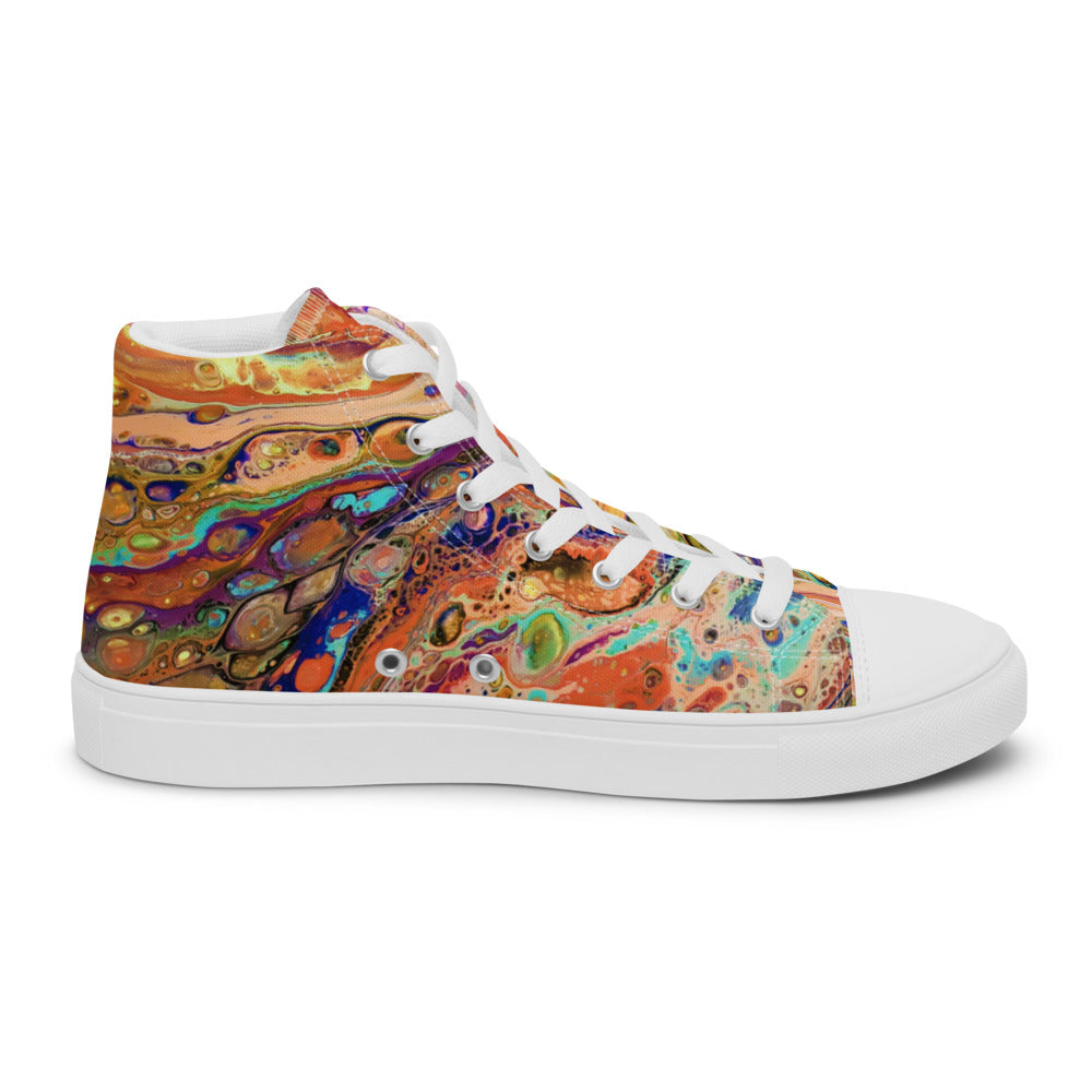 Women’s High Tops - Fluid Art Design - FA-011E