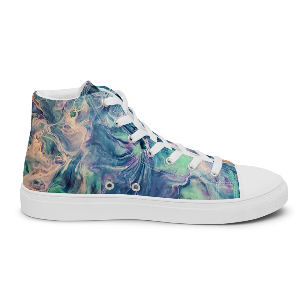 Women’s High Tops - Fluid Art Design - FA-005