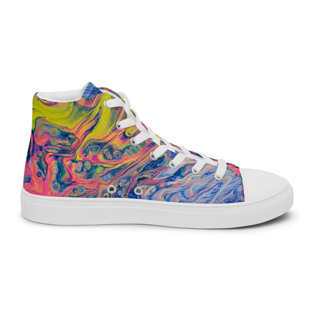 Women’s High Tops - Fluid Art Design - FA-004B