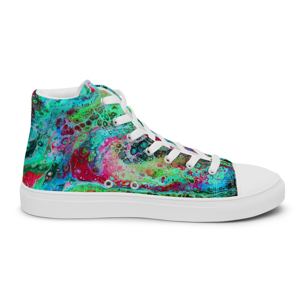 Women’s High Tops - Fluid Art Design - FA-003G