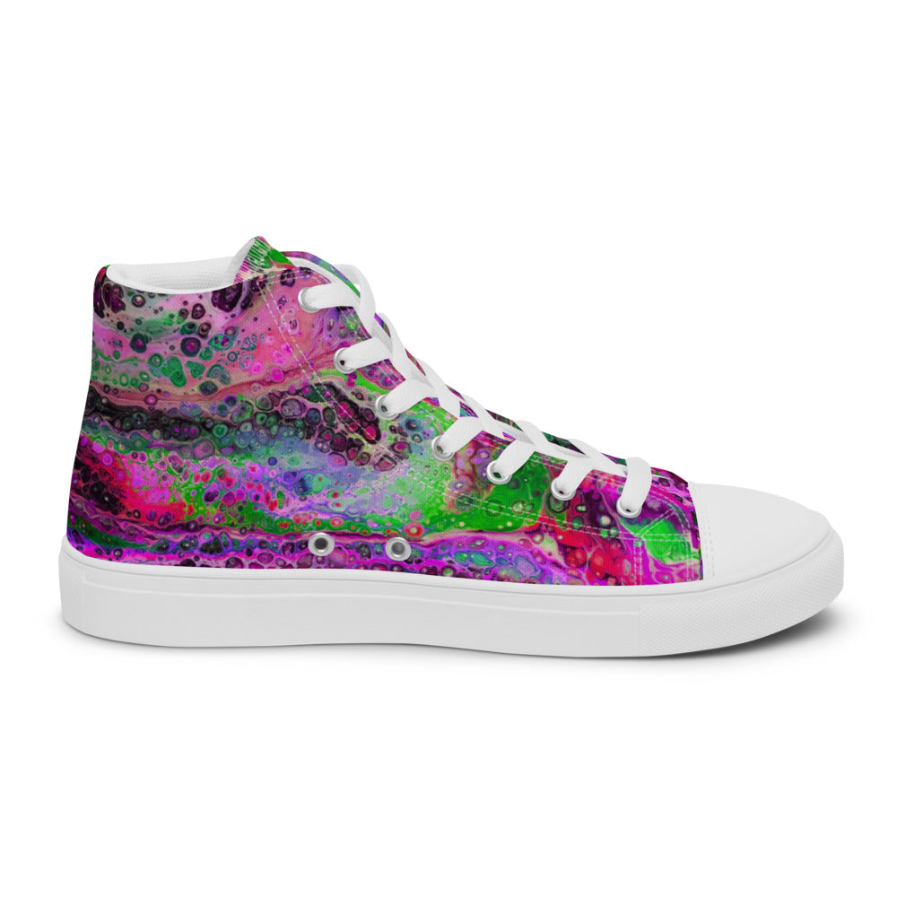 Women’s High Tops - Fluid Art Design - FA-003D