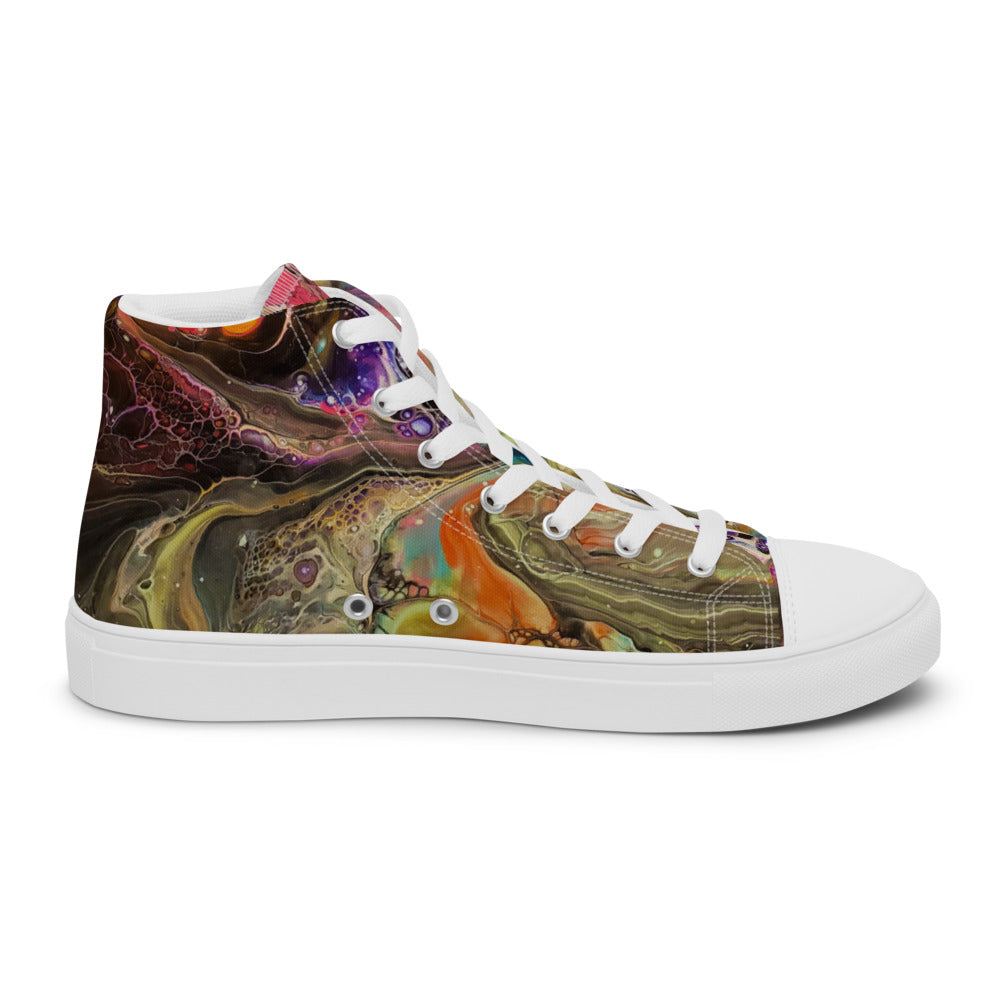 Women’s High Tops - Fluid Art Design - FA-001