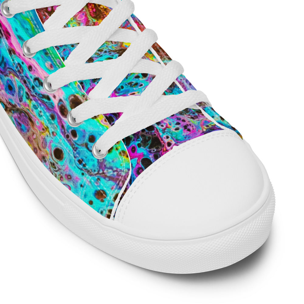 Women’s High Tops - Fluid Art Design - FA-020