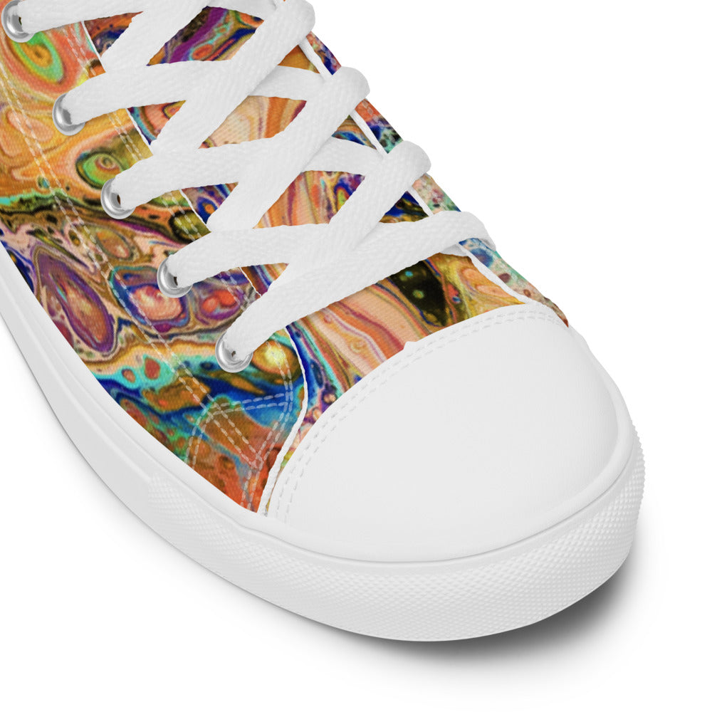 Women’s High Tops - Fluid Art Design - FA-011E