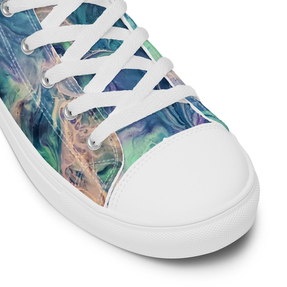 Women’s High Tops - Fluid Art Design - FA-005