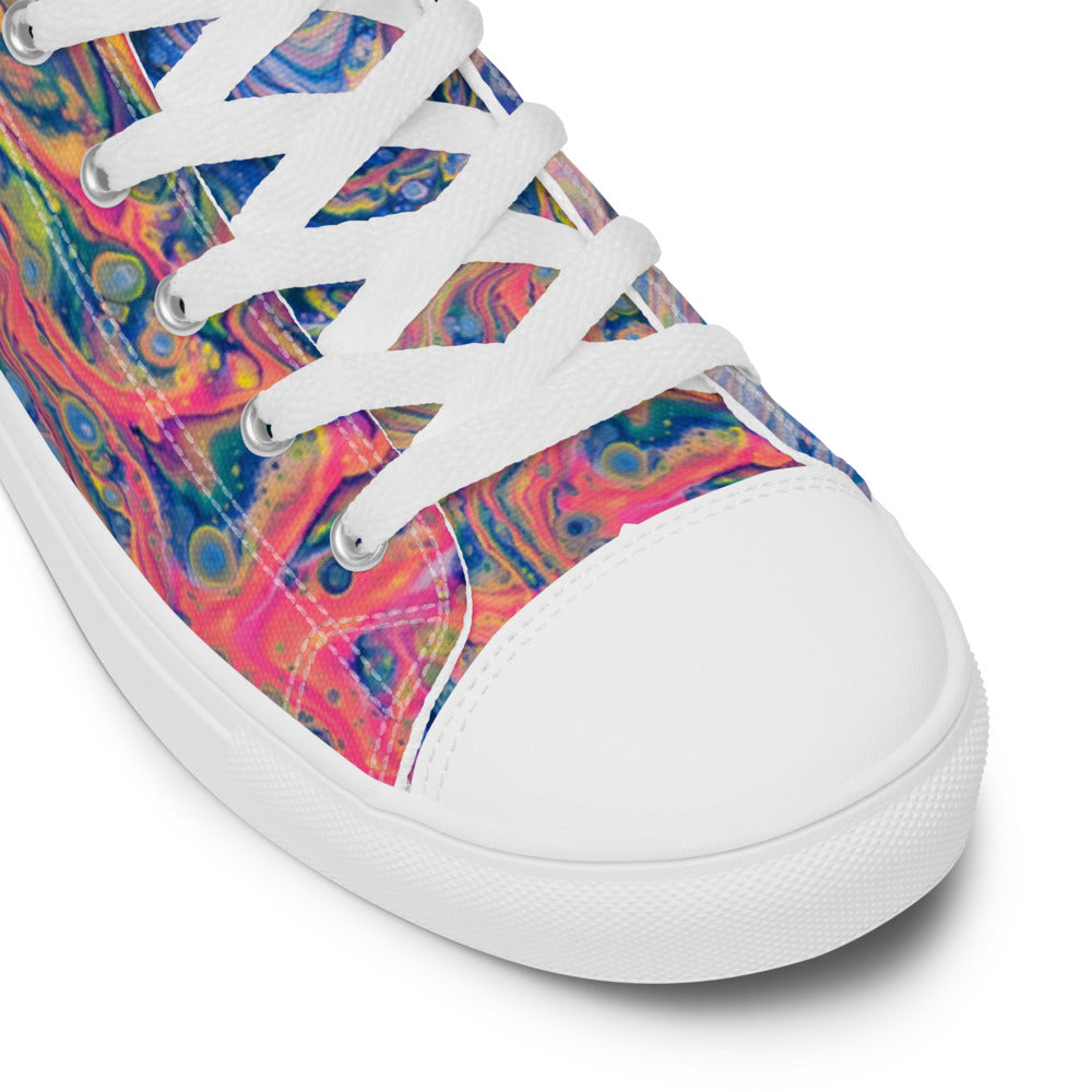 Women’s High Tops - Fluid Art Design - FA-004B