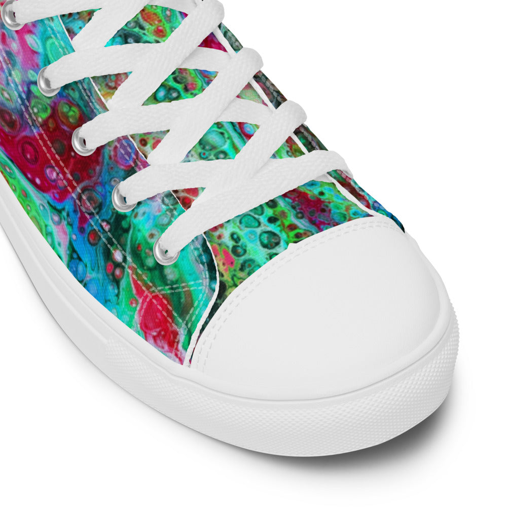 Women’s High Tops - Fluid Art Design - FA-003G