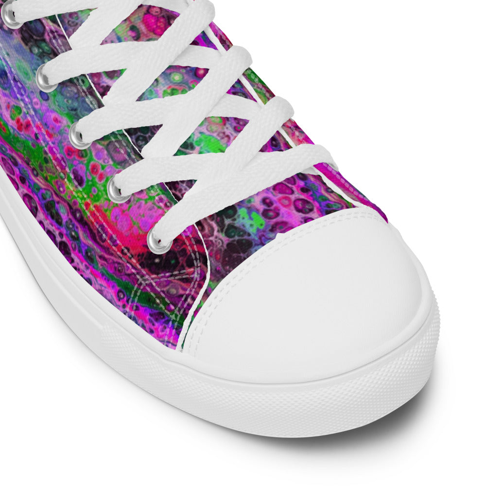 Women’s High Tops - Fluid Art Design - FA-003D