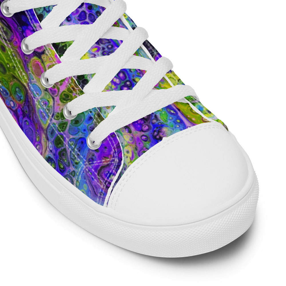 Women’s High Tops - Fluid Art Design - FA-003B