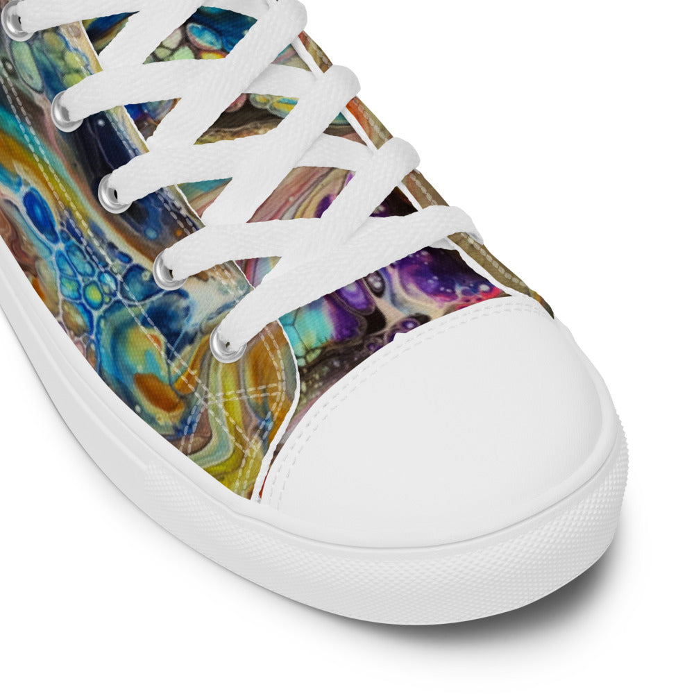 Women’s High Tops - Fluid Art Design - FA-001