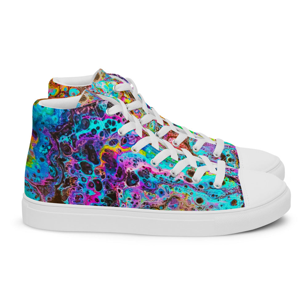 Women’s High Tops - Fluid Art Design - FA-020