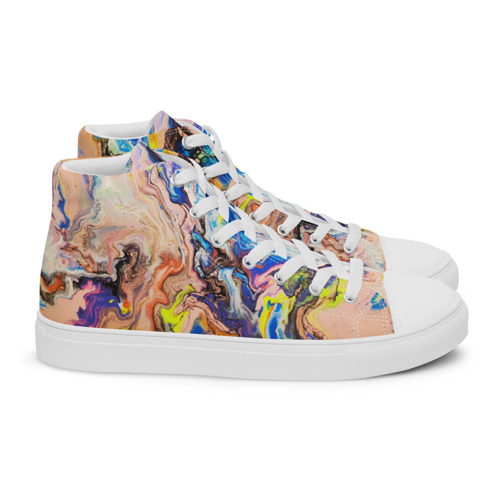 Women’s High Tops - Fluid Art Design - FA-019