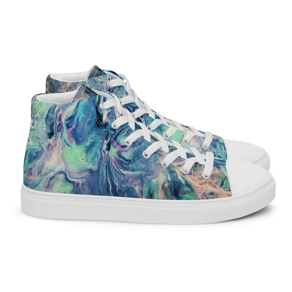 Women’s High Tops - Fluid Art Design - FA-005