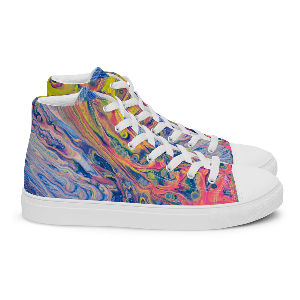 Women’s High Tops - Fluid Art Design - FA-004B