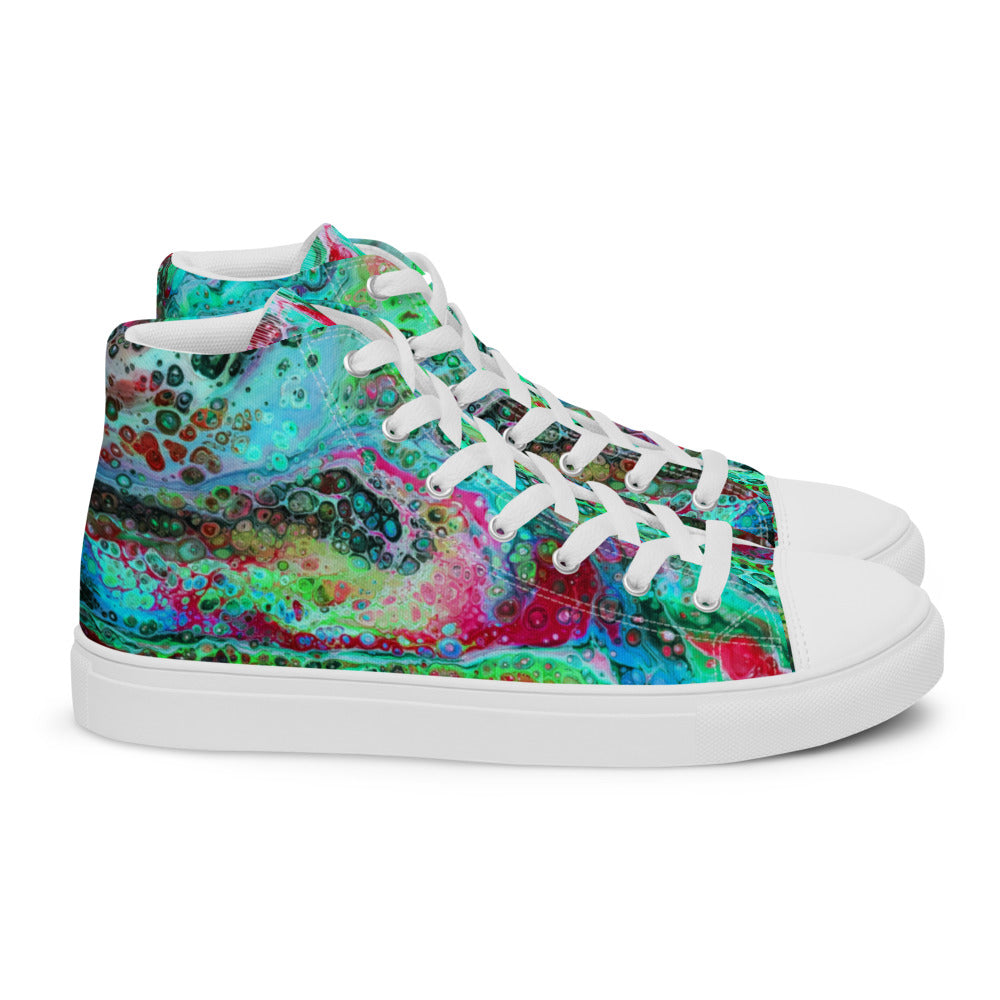 Women’s High Tops - Fluid Art Design - FA-003G