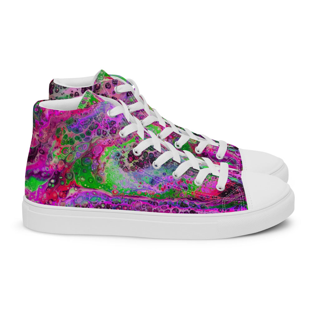 Women’s High Tops - Fluid Art Design - FA-003D