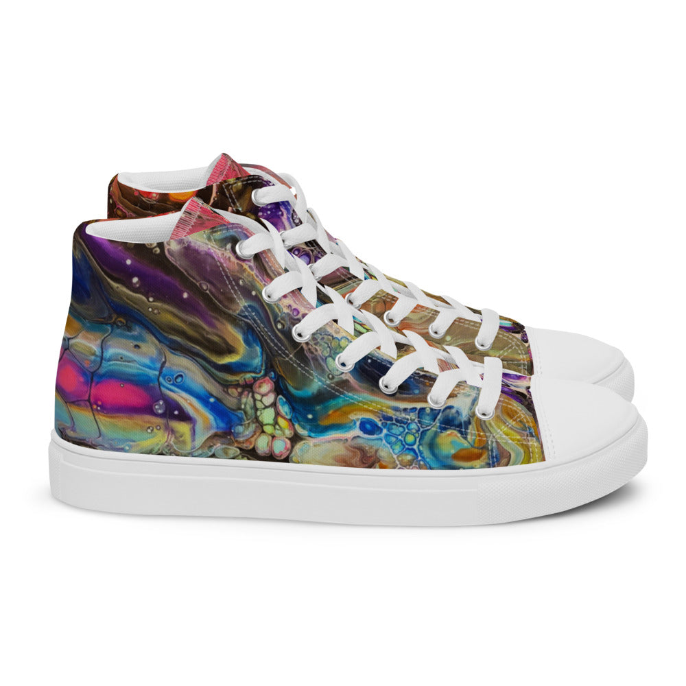 Women’s High Tops - Fluid Art Design - FA-001