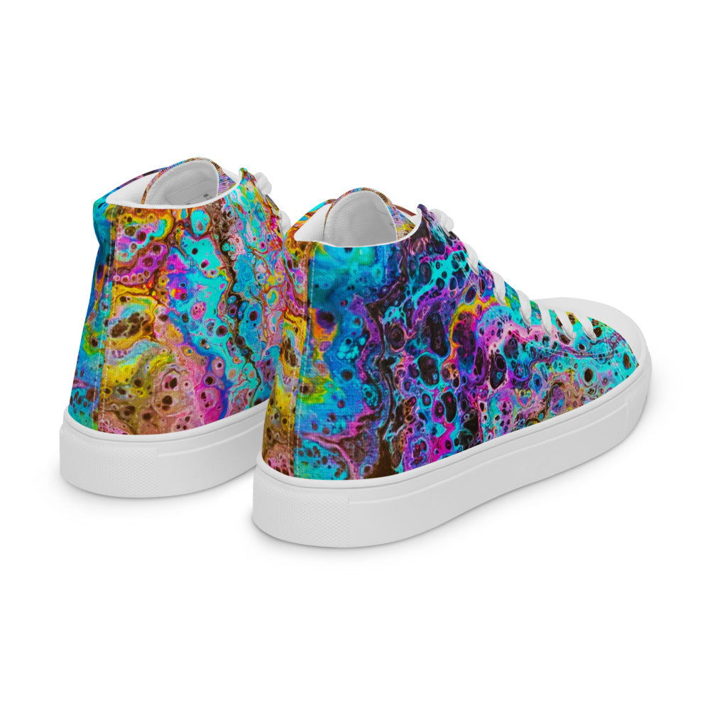 Women’s High Tops - Fluid Art Design - FA-020