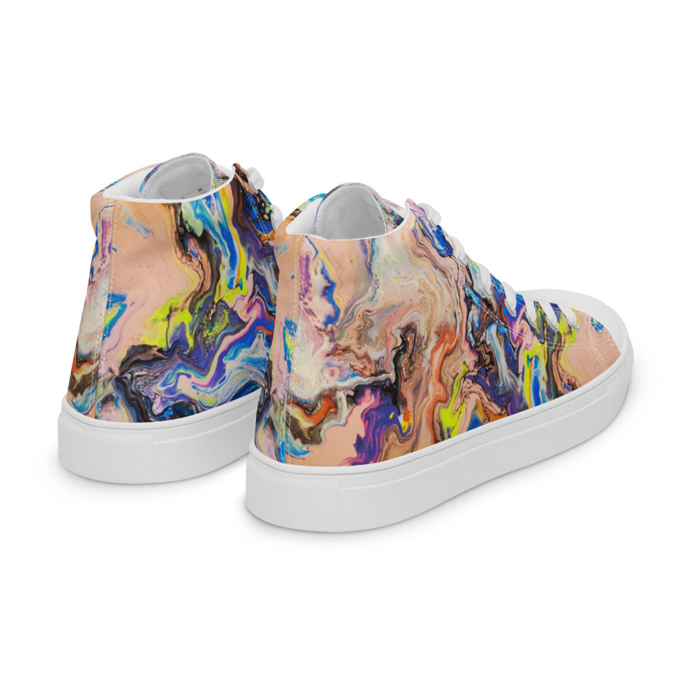 Women’s High Tops - Fluid Art Design - FA-019