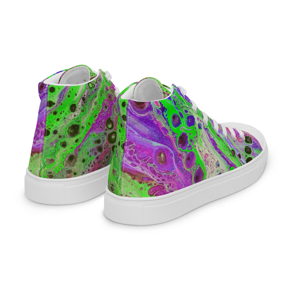 Women’s High Tops - Fluid Art Design - FA-018D