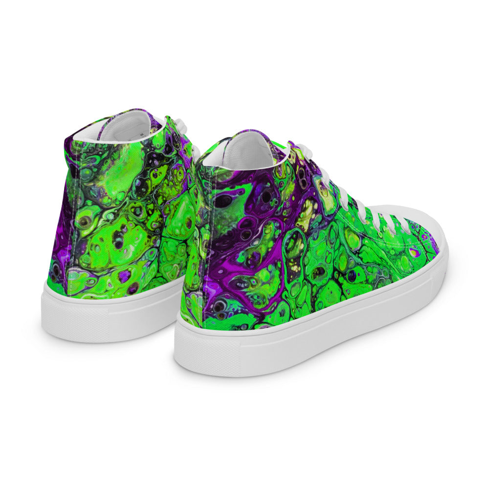 Women’s High Tops - Fluid Art Design - FA-007B