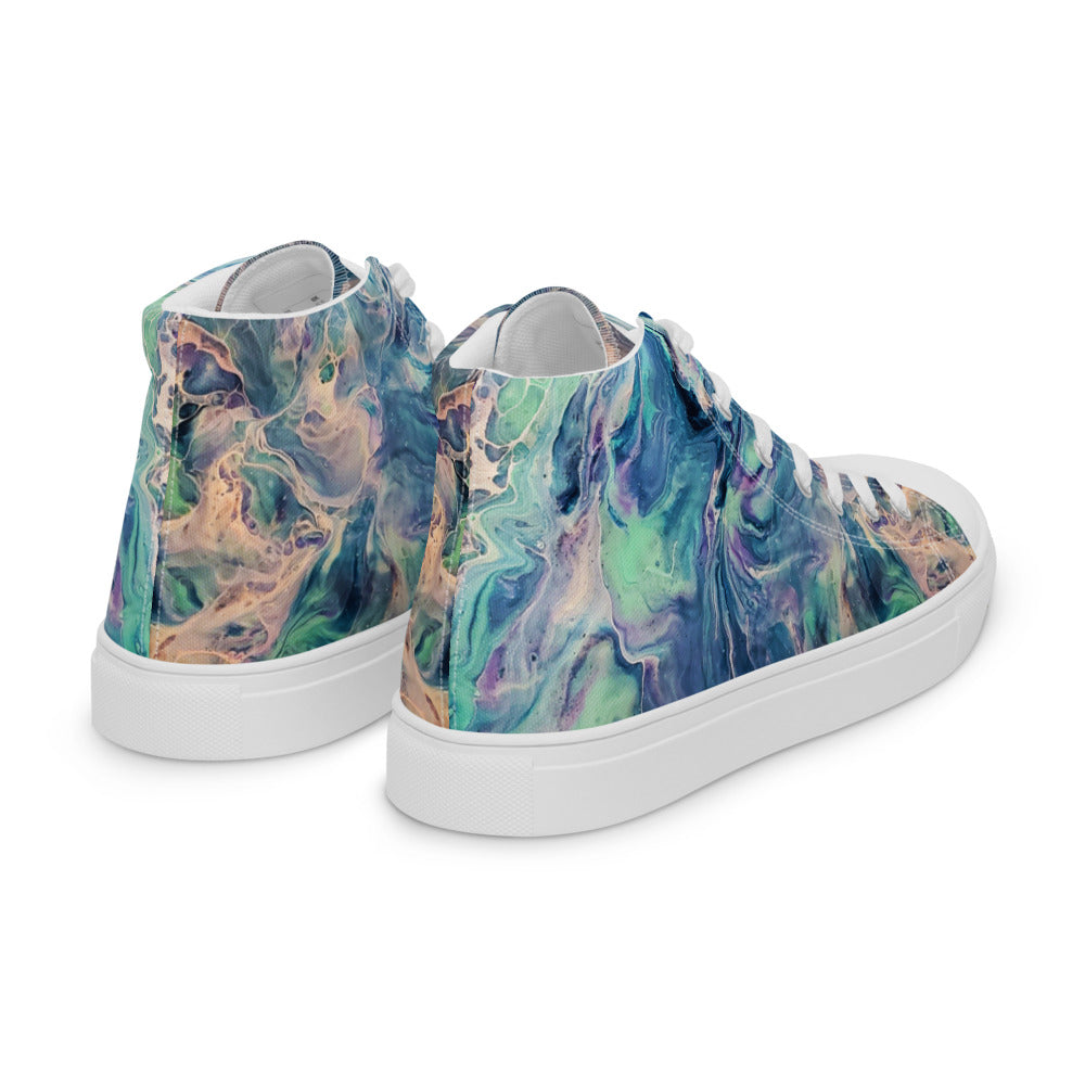 Women’s High Tops - Fluid Art Design - FA-005