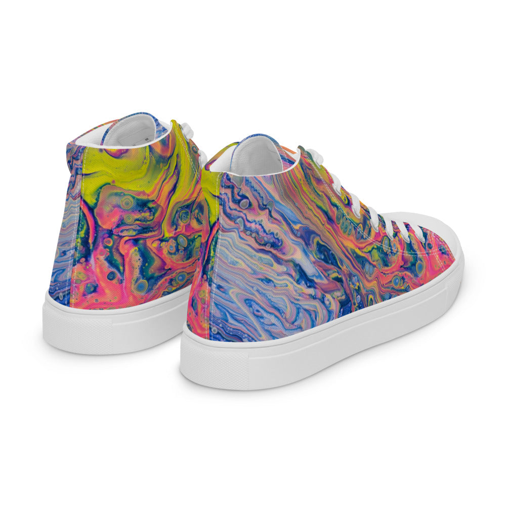 Women’s High Tops - Fluid Art Design - FA-004B