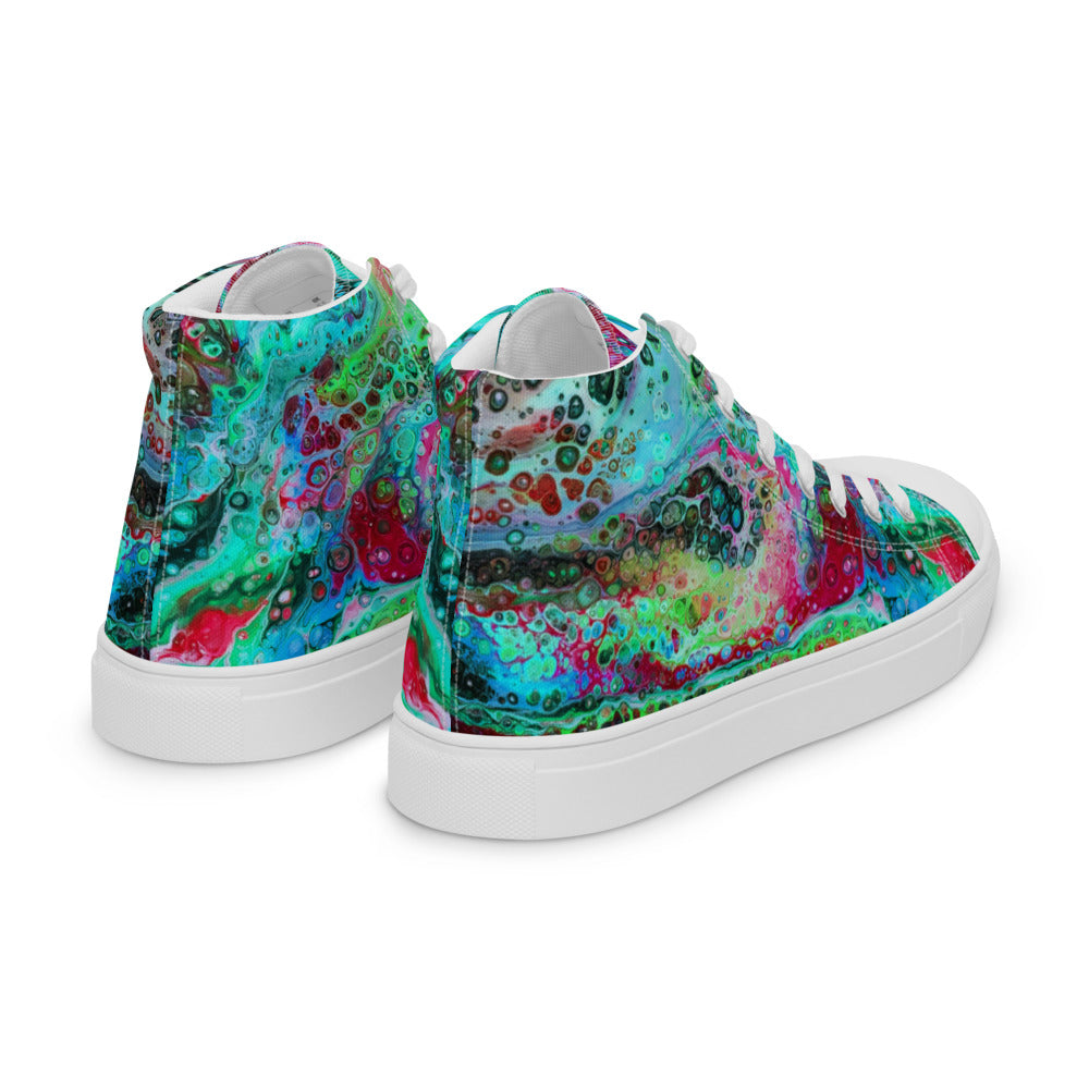 Women’s High Tops - Fluid Art Design - FA-003G