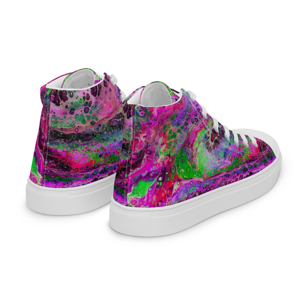 Women’s High Tops - Fluid Art Design - FA-003D