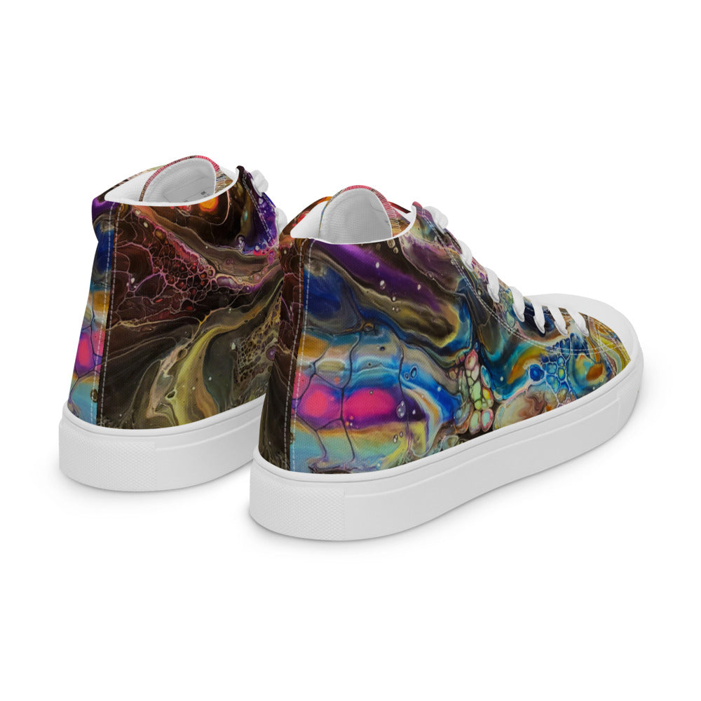 Women’s High Tops - Fluid Art Design - FA-001