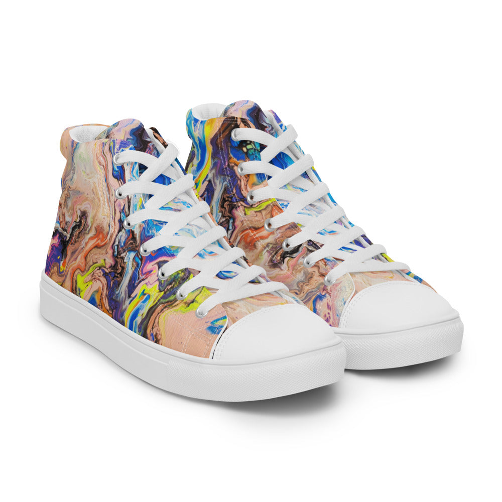 Women’s High Tops - Fluid Art Design - FA-019