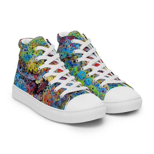 Women’s High Tops - Fluid Art Design - FA-015