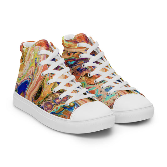 Women’s High Tops - Fluid Art Design - FA-011E