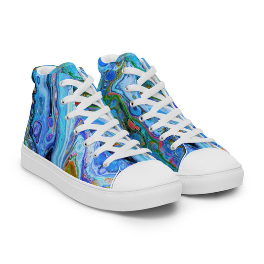 Women’s High Tops - Fluid Art Design - FA-011A