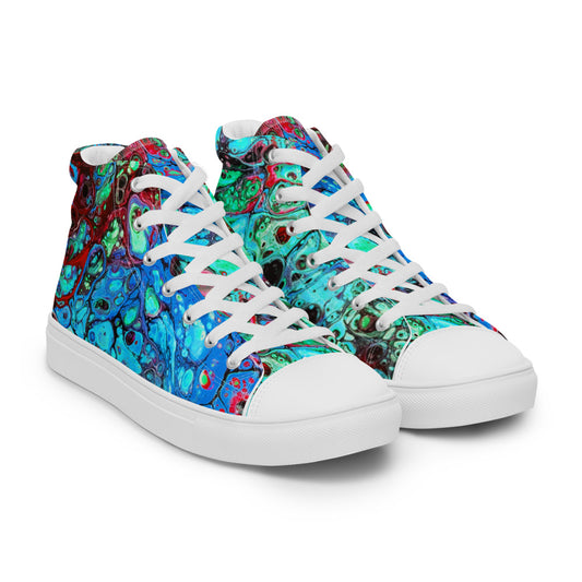 Women’s High Tops - Fluid Art Design - FA-007C