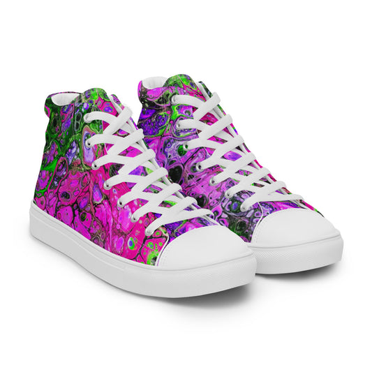 Women’s High Tops - Fluid Art Design - FA-007A