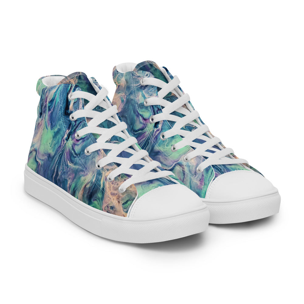 Women’s High Tops - Fluid Art Design - FA-005