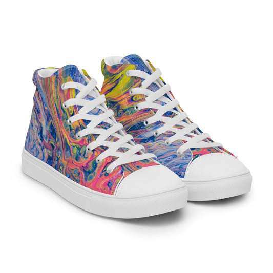 Women’s High Tops - Fluid Art Design - FA-004B